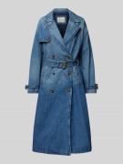 Jeanstrenchcoat met tailleriem, model 'SPADE'