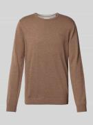 Gebreide pullover met ribboorden