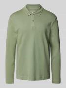 Regular fit poloshirt met lange mouwen