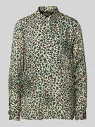 Hemdblouse met dierenprint