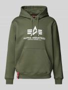 Hoodie met labelprint