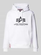 Hoodie met labelprint