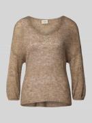 Gebreide pullover met V-hals, model 'sissel'