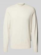 Gebreide pullover met labeldetail