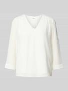 Regular fit blouse met lange mouwen en plooien