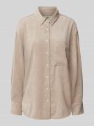 Lange blouse met platte kraag, model 'BETTY'