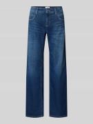 Wide leg jeans met siernaden, model 'TESS'