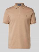 Regular fit poloshirt met labelstitching