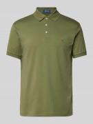 Regular fit poloshirt met labelstitching