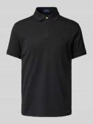 Poloshirt met geribde mouwboorden