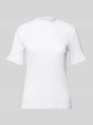 T-shirt met opstaande kraag