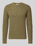 Gebreide pullover met ribboorden, model 'CAI'