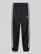 Regular fit sweatpants met labelstitching