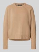 Gebreide pullover met ribboorden, model 'GABBIA'