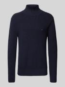 Gebreide pullover met opstaande kraag