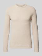 Gebreide pullover met ronde hals, model 'SETHAN'