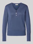 Gebreide pullover met V-hals, model 'Katie'