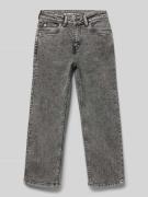 Wide leg jeans met Franse steekzakken, model 'Ilyano'