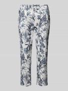 Slim fit stoffen broek in verkorte pasvorm, model 'SUE'