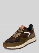 Sneakers van leer met vetersluiting, model 'Noppi'