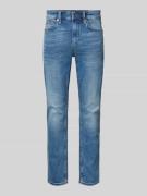 Slim fit jeans met contrastnaden, model 'NELIO'