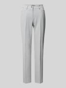 Straight leg stoffen broek met persplooien, model 'Jolie'