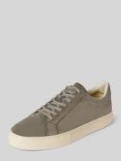 Leren sneakers met siernaad, model 'PAUL'