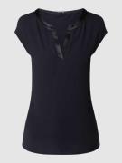 T-shirt in effen design van viscose