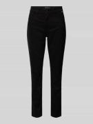 Slim fit broek met labelapplicatie