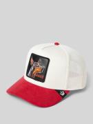 Trucker-pet met motiefpatch, model 'The Suede Dobermann'