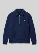 Sweatshirt met polokraag