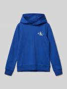 Hoodie met labelprint