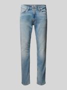 Slim fit jeans met labelpatch, model 'SCANTON'