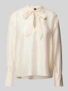 Regular fit blouse met strikdetail