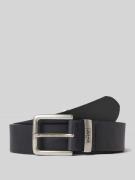 Leren riem met label in reliëf, model 'NEW ALBERT'