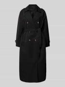 Trenchcoat met riem en schouderpatten