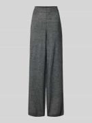 Wide leg stoffen broek met steekzakken