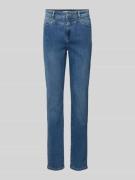 Slim fit jeans met riemlussen