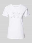 T-shirt met labelprint