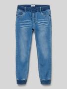 Baggy fit jeans met elastische boorden, model 'BEN'