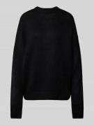 Oversized gebreide pullover met ronde hals