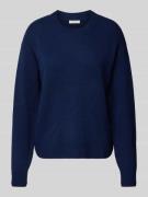 Wollen pullover met ribboorden