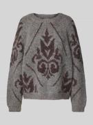 Gebreide pullover van alpacamix, model 'Daya'