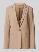 Blazer van viscose met reverskraag