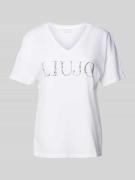 T-shirt met strass-steentjes