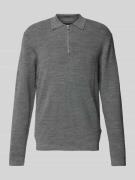 Gebreide pullover met polokraag