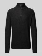 Gebreide pullover met schipperskraag