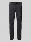 Slim fit cargobroek met labeldetail, model 'FLIGHTRIDER'