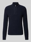 Gebreide pullover met opstaande kraag