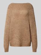 Gebreide pullover met ronde hals, model 'BERTA'